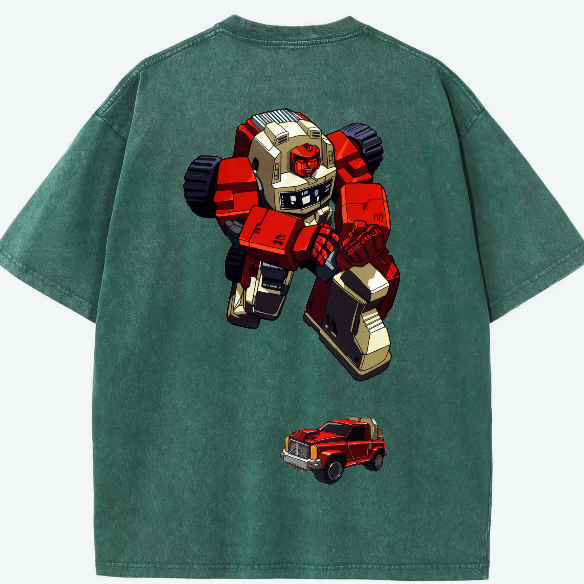 （画像用）  綿100% ヴィンテージ風 半袖Tシャツ（背面プリント）
